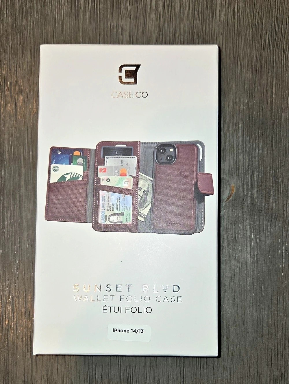 Case-Mate Sunset Blvd Wallet Folio Case Purple iPhone 14/13 NWT